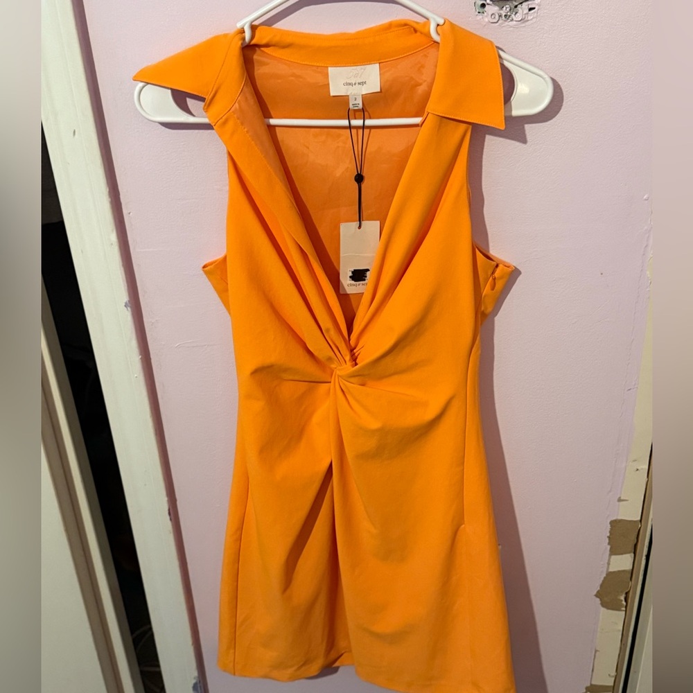 NWT Nordstrom Chiq a Sept McKenna Twist front collar dress - Picture 2 of 5